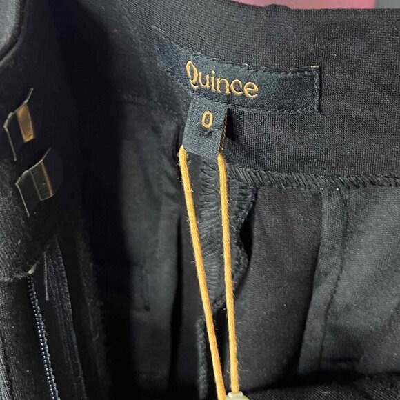 NWT!  Quince Ultra-Stretch Ponte Trouser, Black, Size 0 - Picture 6 of 10